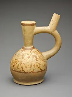 Captivity Gallery: Vessel Depicting Animated Weapons and Helmets Capturing Prisoners, 100 B.C. / A.D. 500