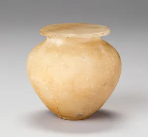 Cream Prints: Vessel, Egypt, Old Kingdom, Dynasty 4-6 (about 2613-2181 BCE). Creator: Unknown