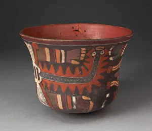 Vessel with Feline Supernaturals with Striped Arms, likely Pampas Cats, 180 B.C./A.D. 500 Vessel with Feline Supernaturals with Striped Arms, likely Pampas Cats, 180 B.C./A.D. 500