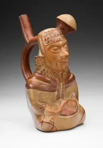 Vessel in the Form of a Courtly Musician, 100 B. C. / A. D. 500. Creator: Unknown