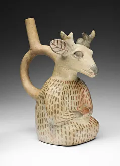 Vessel in the Form of a Deer Impersonator, 100 B. C. / A. D. 500. Creator: Unknown