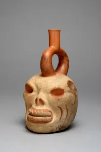 Vessel in the Form of a Human or Animal Skull, 100 B. C. / A. D. 500. Creator: Unknown