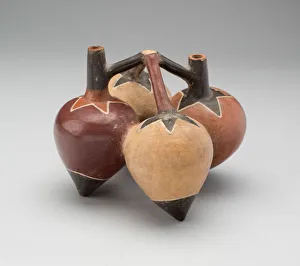 Capsicum Prints: Vessel in the Form of Lucuma Peppers, 180 B. C. / A. D. 500. Creator: Unknown
