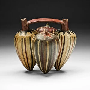 Capsicum Collection: Vessel in the Form of Pepino Peppers, 180 B.C. / A.D. 500. Creator: Unknown