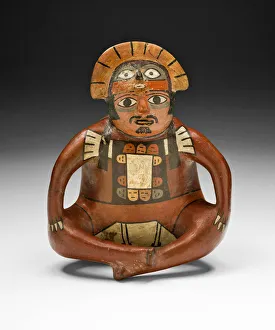 Vessel in the Form of a Seated Ruler, 180 B. C. / A. D. 500. Creator: Unknown
