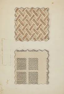 Material Collection: Vest Material, c. 1936. Creator: Robert Stewart