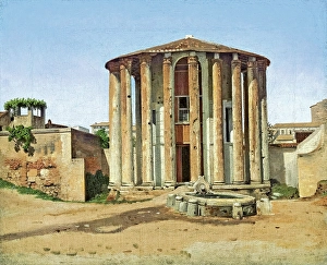 Eckersberg Cw Prints: Vesta Temple in Rome, 1814-1816. Creator: CW Eckersberg