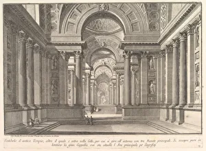 Symmetry Prints: Vestibule of an ancient temple... (Vestibolo d antico Tempio... ), ca. 1743-50