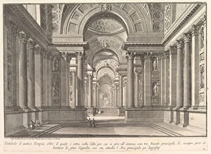 Vestibule of an ancient temple... (Vestibolo d'antico Tempio...), ca. 1743-50