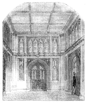 Lobby Prints: Vestibule to the Library of the House of Commons, 1857. Creator: Unknown