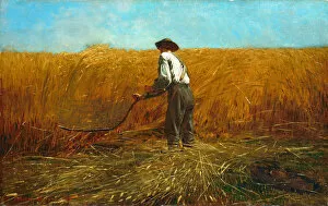Scythe Gallery: The Veteran in a New Field, 1865. Creator: Winslow Homer