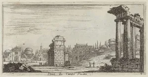 Veüe du Campo Vacine, 1640-1660. Creator: Israel Silvestre