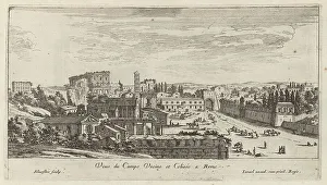 Forum Prints: Veue du Campo Vacine et Colisée a Rome, 1640-1660. Creator: Israel Silvestre