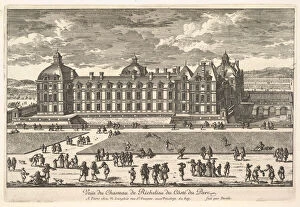 Indre Et Loire Collection: Veüe du Chateau de Richelieu du Cotedu Parc, 17th century
