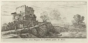 Silvestre Israel Prints: Veue d'une Antiquité de Constantin proche de Rome