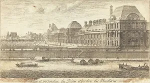 Veue et Perspectiue du Palais et Jardins des Thuilleries, 1650/1655. Creator: Israel Silvestre
