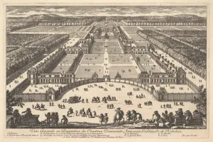 Indre Et Loire Collection: Veüe generale en Perspective du Chateau Bassecourt, Anticours, Jardins, &c