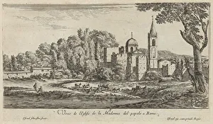 Veue de l'Eglise de la Madonna del popolo à Rome, 1640-1660. Creator: Israel Silvestre