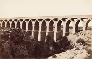édouard Baldus Collection: Viaduc de St. Chamas, before 1859. Creator: Edouard Baldus