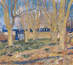 Images Dated 2nd November 2013: The viaduct in Arles. The blue train, 1888. Artist: Gogh, Vincent, van (1853-1890)