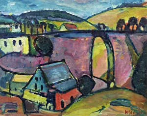 Viaduct near Monschau, 1912. Creator: Stenner, Hermann (1891-1914)