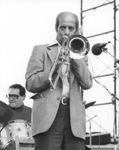 Vic Dickenson, Capital Radio Jazz Festival, Alexandra Palace, London, 1979 Vic Dickenson, Capital Radio Jazz Festival, Alexandra Palace, London, 1979