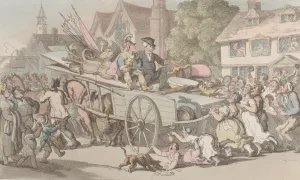 Clergy Gallery: The Vicar in company with Strolling Players, from The Vicar of Wakefield'