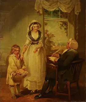 Parish Prints: The Vicar of the Parish Receiving His Tithes, before 1793. Creator: Henry Singleton