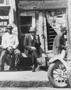 Cigarettes Gallery: Vicksburg, Mississippi, Negroes, 1936. Creator: Walker Evans