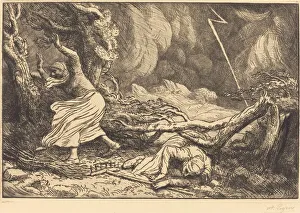 Incident Gallery: Victims of the Lightning (Victimes de la foudre). Creator: Alphonse Legros