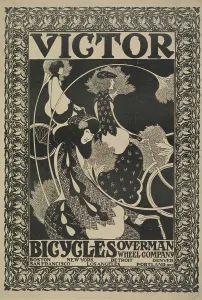 Brand Name Prints: Victor bicycles. Overman wheel company, c1894 - 1896. Creator: William H Bradley