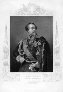 Victor Emanuel, King of Sardinia, 19th century.Artist: DJ Pound Victor Emanuel, King of Sardinia, 19th century.Artist: DJ Pound