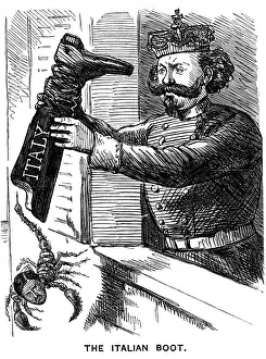 Scorpion Gallery: Victor Emmanuel II (1st King of Italy) shaking Leopold II (Duke of Tuscany) out of Italy, 1861