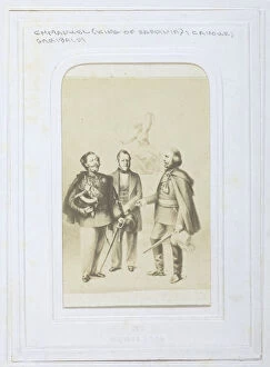 Leaders Gallery: Victor Emmanuel II King of Sardinia, Giuseppe Garibaldi and Camillo Benso