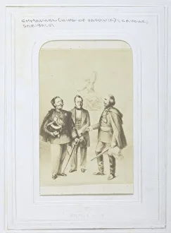 Victor Emmanuel II King of Sardinia, Giuseppe Garibaldi and Camillo Benso Victor Emmanuel II King of Sardinia, Giuseppe Garibaldi and Camillo Benso