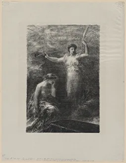 1836 1904 Prints: A Victor Hugo, 1889. Creator: Henri Fantin-Latour (French, 1836-1904)