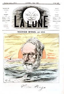 Andre Gill Collection: Victor Hugo, French poet, dramatist and novelist, 1867. Artist: Andre Gill