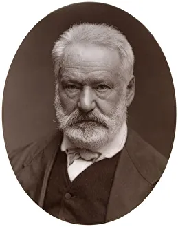Victor Hugo, French poet, dramatist and novelist, 1877. Artist: Lock & Whitfield