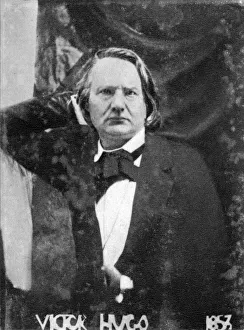 Victor Hugo, French poet, dramatist and novelist, 1853