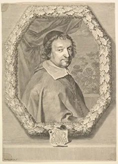 Octagonal Prints: Victor le Bouthillier, 1658. Creator: Claude Mellan