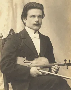 Sibelius Prints: Victor Novacek (1873-1914) after the premiere of Violin Concerto in D minor
