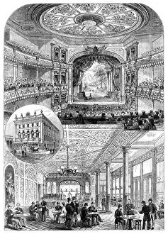 Temperance Prints: The Victoria Coffee Palace and Music Hall, Waterloo-Road, Lambeth, 1890. Creator: Unknown