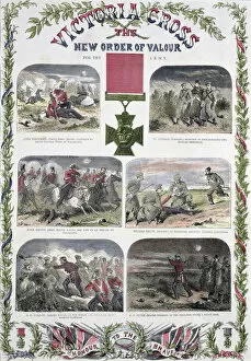 Battle Of Inkerman 1854 Collection: Victoria Cross, the New Order of Valour for the Army, c1857