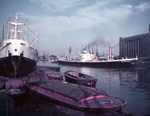 Docks Prints: Victoria Dock, London, c1955. Creator: Arthur Charles Kirby Ware