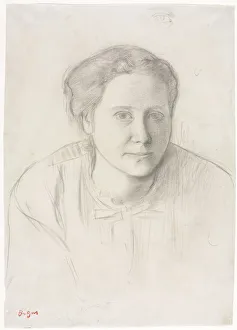 Edgar Degas French Prints: Victoria Dubourg, c. 1866. Creator: Edgar Degas (French, 1834-1917)