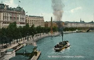 The Victoria Embankment, London, 1907, (c1900-1930)