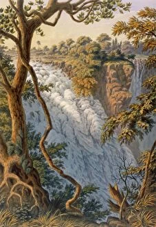 Exploration Gallery: Victoria Falls: The Leaping Water, pub. 1864. Creator: Thomas Baines (1820-75)
