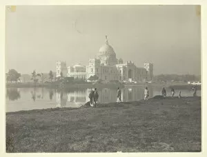 Gelatin Silver Print Gallery: Victoria Memorial at Calcutta, ca. 1910s. Creator: Johnston & Hoffmann