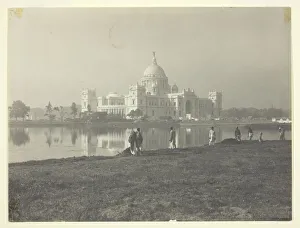 River Hooghly Prints: Victoria Memorial at Calcutta, ca. 1910s. Creator: Johnston & Hoffmann