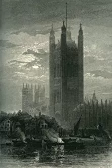 Barry Gallery: The Victoria Tower, from Lambeth, c1870